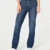 Ultra High-Rise Dark Wash 90s Straight Jeans,Ultra High-Rise Dark Wash 90s Straight Jeans