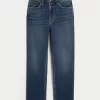 Ultra High-Rise Dark Wash 90s Straight Jeans,Ultra High-Rise Dark Wash 90s Straight Jeans