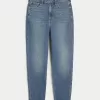 Ultra High-Rise Dark Wash Mom Jeans,Ultra High-Rise Dark Wash Mom Jeans
