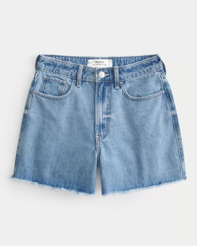 Ultra High-Rise Medium Wash 90s Denim Shorts 5″,Ultra High-Rise Medium Wash 90s Denim Shorts 5″