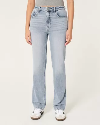 Ultra High-Rise Medium Wash 90s Straight Jeans,Ultra High-Rise Medium Wash 90s Straight Jeans