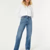Ultra High-Rise Medium Wash Dad Jeans,Ultra High-Rise Medium Wash Dad Jeans