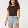 Ultra High-Rise Ripped Light Wash Denim Mom Shorts,Ultra High-Rise Ripped Light Wash Denim Mom Shorts
