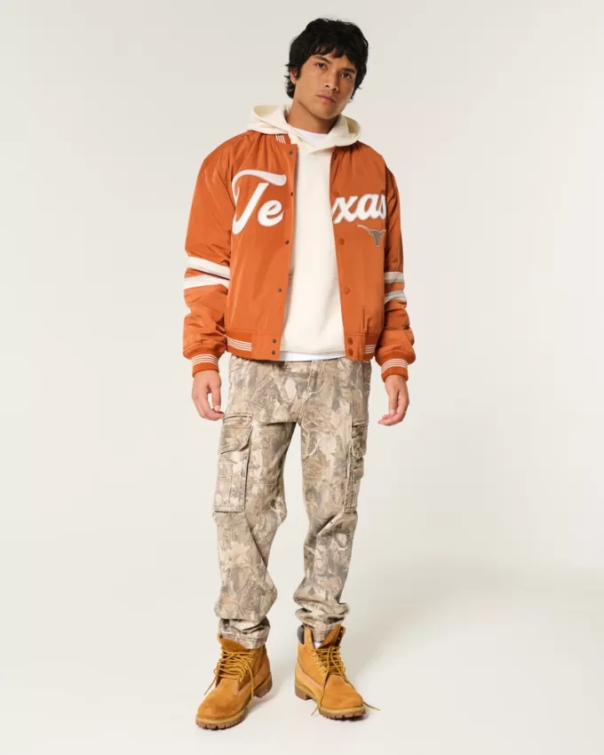 University of Texas Graphic Bomber Jacket,University of Texas Graphic Bomber Jacket