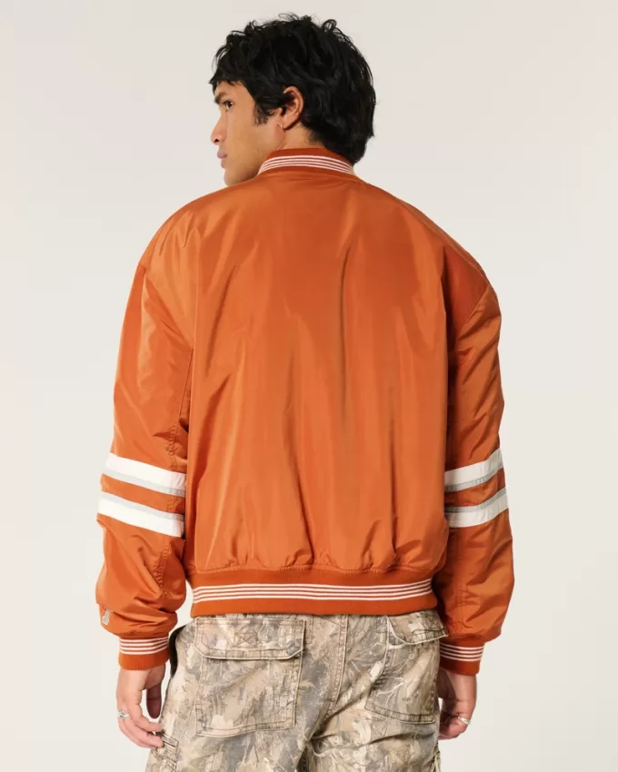 University of Texas Graphic Bomber Jacket,University of Texas Graphic Bomber Jacket