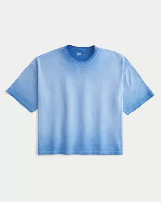 Washed Baggy Crop Crew T-Shirt,Washed Baggy Crop Crew T-Shirt