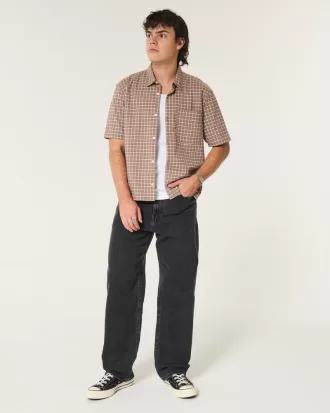 Washed Black Baggy Jeans,Washed Black Baggy Jeans