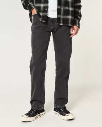 Washed Black Loose Jeans,Washed Black Loose Jeans