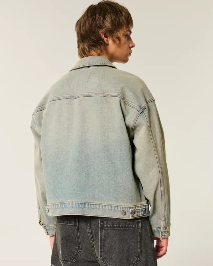 Washed Denim Jacket,Washed Denim Jacket