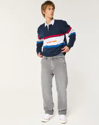 Washed Grey Loose Jeans,Washed Grey Loose Jeans