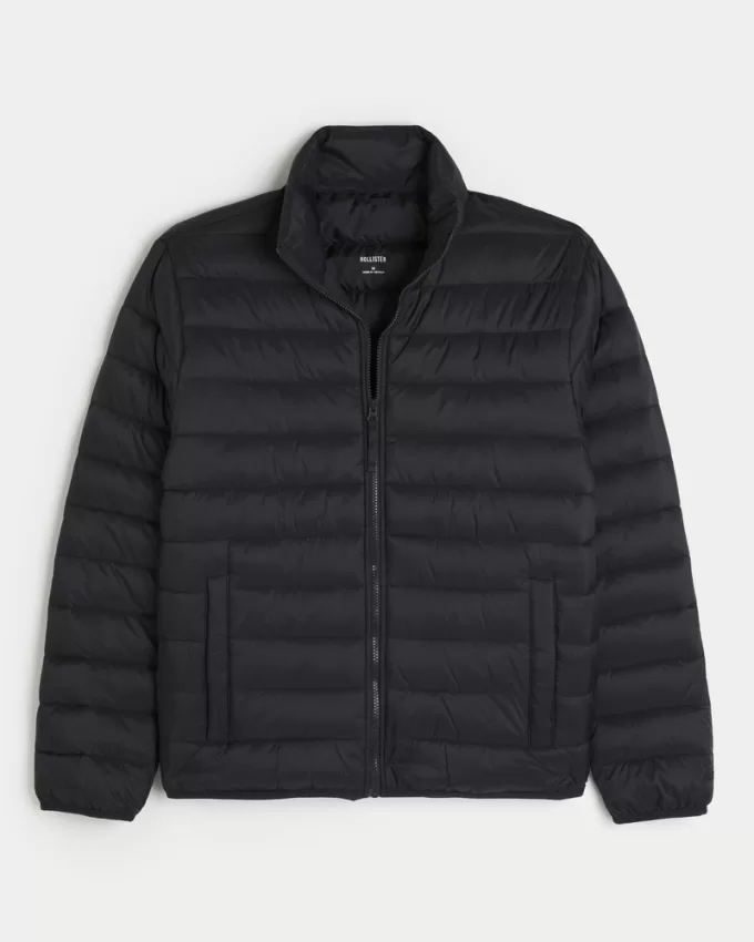 Zip-Up Puffer Jacket,Zip-Up Puffer Jacket